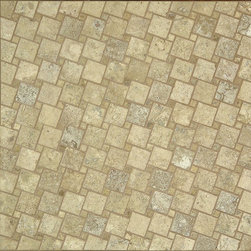 Authentic Durango Ancient Noche&trade; Escalonado Mosaic Meshmount - Mosaic Tile