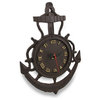 Cast Iron Ship Anchor Wall Clock Rustic Finish