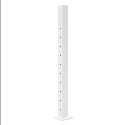 ALX 2.5" Cable End Post in Textured White - Deck Tiles And Planks