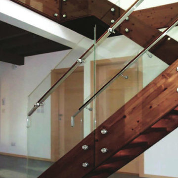 Interior Glass Stair Railings