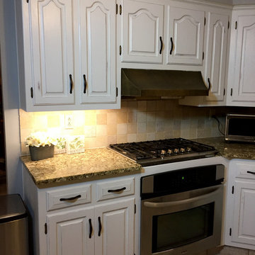 Chalk Painted Kitchen Cabinets