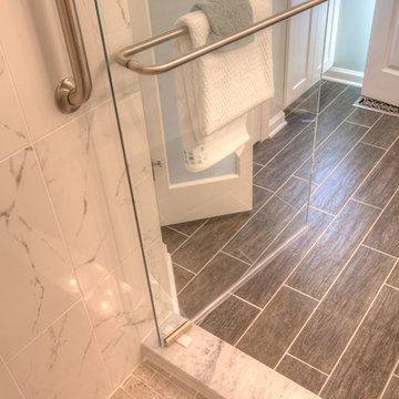 Ceramic tile shower