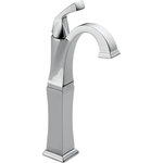 Delta - Delta Dryden Single Handle Vessel Bathroom Faucet, Chrome, 751-DST - Delta faucets with DIAMOND Seal Technology perform like new for life with a patented design which reduces leak points, is less hassle to install and lasts twice as long as the industry standard*. You can install with confidence, knowing that Delta faucets are backed by our Lifetime Limited Warranty. Delta WaterSense labeled faucets, showers and toilets use at least 20% less water than the industry standard saving you money without compromising performance.