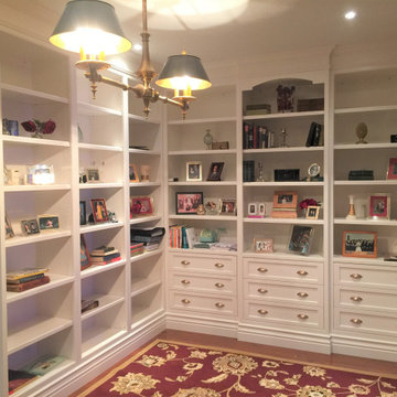 Faceframe Beaded Inset Office Wall Unit