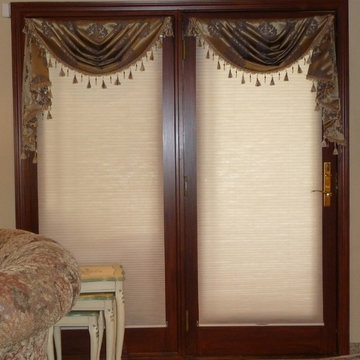French Doors with Custom Valances