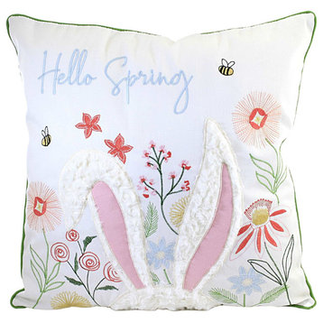 Home Decor Hellow Spring Easter Pillow Fabric Rabbet Bunny Ears C842983287
