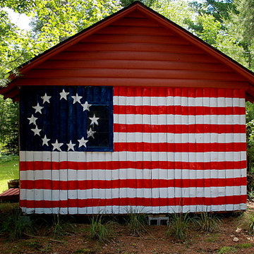 American Flag Cabin - USA Flag