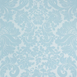 Damask: Blue - Wallpaper
