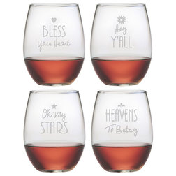 Contemporary Wine Glasses by Susquehanna Glass Company