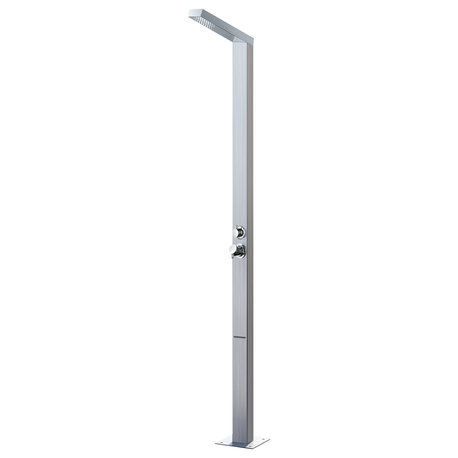 AQUASOUL 2.0 Freestanding Outdoor Shower 316 Stainless Steel