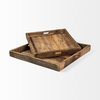 Carson Brown Reclaimed Wood Tray, Small