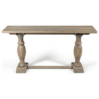 Burton Mango Wood Console Table, Gray Wash