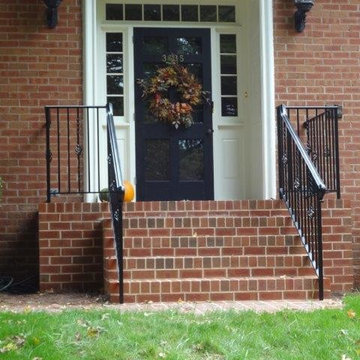 New Front stoop and railings
