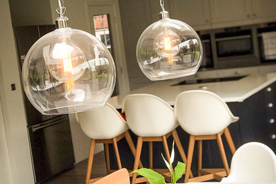 Photo of a contemporary dining room in Other.