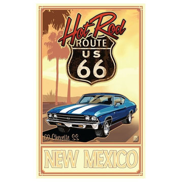 Paul A. Lanquist New Mexico Route 66 Chevelle Art Print, 12"x18"