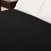 Cohen Double Bed Fabric Quilt, Black
