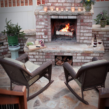 brick & stone patio
