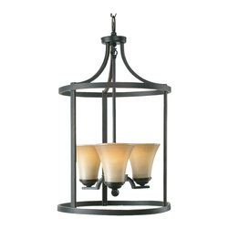 Royce Lighting - Royce Lighting 3 Light Foyer Chandelier Energy Star Heirloom Bronze - Chandeliers
