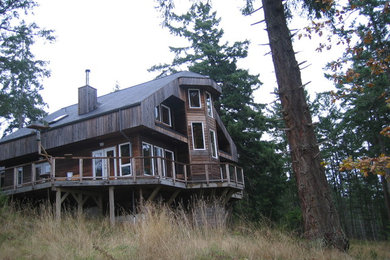 Mountain style exterior home photo in Calgary