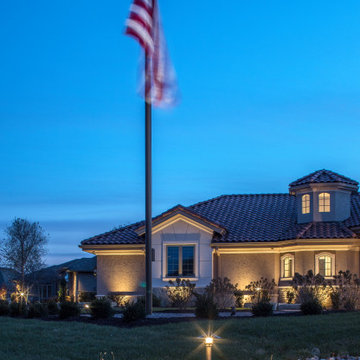 Elkhorn Estate | American Flag Lighting