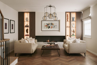 This is an example of a contemporary living room in London.