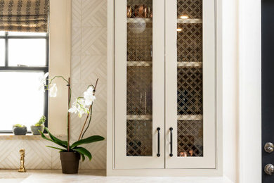 Example of a transitional kitchen design in Other