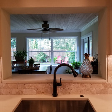 Kitchen remodel- Sunroom enclosure- After