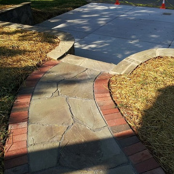 Irregular Pennsylvania Flag Stone with Brick Border