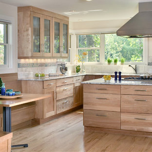 Natural Wood Cabinets Houzz