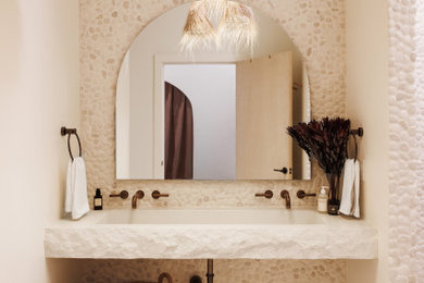 Design ideas for a powder room in New Orleans.
