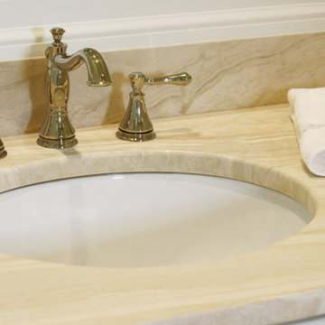 Crema Marfil Marble Bathroom