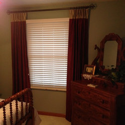 Custom Curtains & Draperies- Seamed 2 colors - Curtains