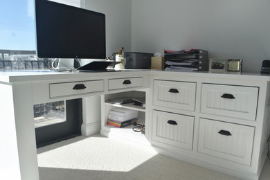 Inspiration for a transitional home office remodel in Baltimore