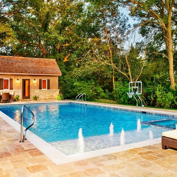 Glencoe, IL Swimming Pool and Interior Hot Tub