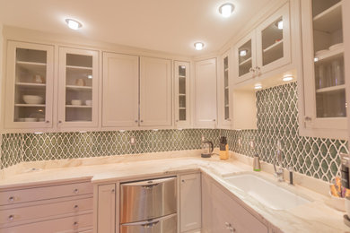 Example of a 1960s kitchen design in Providence