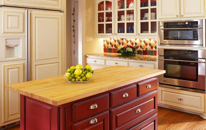 Two-Tone Cabinet Finishes Double Kitchen Style