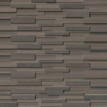 Inside Outside Wall- Brown Wave 3D Honed 6X24 Ledger Panel