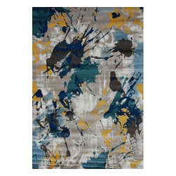 K&D - K&D Polyester/Acrylic Patterned Contemporary Rug, Element, 6.5'x9.5' - Area Rugs