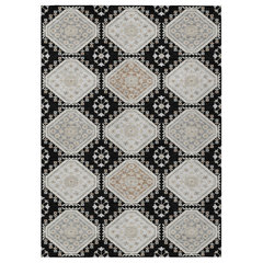 8'X11' Denim Blue Machine Woven Uv Treated Ogee Indoor Outdoor Area Rug 8'X11' Denim Blue Machine Woven Uv Treated Ogee Indoor Outdoor Area Rug