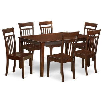 7-Piece Dining Room Set For 6, Dining Table And 6 Dining Chairs