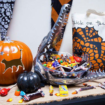 DIY Halloween Decorations & Crafts with Stencils