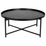 Surya - Surya Aracruz 14"H x 32"W x 32"D Coffee Table - Our Aracruz Collection offers an enduring presentation of the modern form that will competently revitalize your decor space. Made in India with Manufactured Wood, Metal. For optimal product care, wipe clean with a dry cloth. Manufacturers 30 Day Limited Warranty.