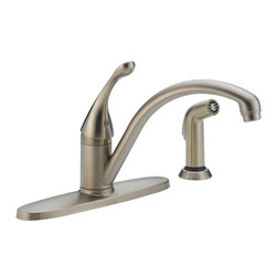 Delta Collins&trade; Single Handle Water-Efficient Kitchen Faucet with Spray - Kitchen Faucets