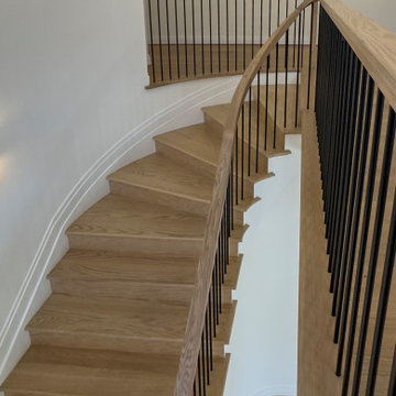 Project #144 | Slightly Curved Transitional Staircase