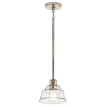 Kichler Lighting - Kichler Lighting 52405PN Eastmont, 1 Light Mini Pendant, Chrome - Canopy Included: Yes  Shade IncEastmont 1 Light Min Polished Nickel Clea *UL Approved: YES Energy Star Qualified: n/a ADA Certified: n/a  *Number of Lights: 1-*Wattage:75w A19 Medium Base bulb(s) *Bulb Included:No *Bulb Type:A19 Medium Base *Finish Type:Polished Nickel