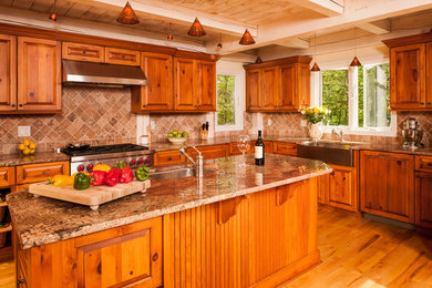 Large farmhouse kitchen photo in New York