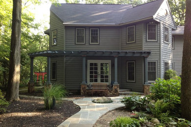 Inspiration for a mediterranean entryway remodel in Baltimore