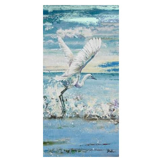 Great Blue Egret I Poster Print by Patricia Pinto