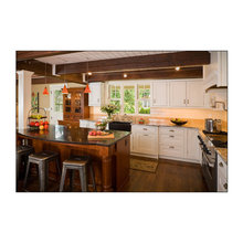 orange tones in kitchen
