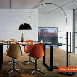 Oluce - Coupe 3320R Arching Floor Lamp By Oluce Lighting - Floor Lamps
